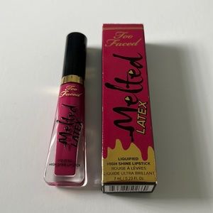 Too Faced Melted Late Liquified High Shine Lipstick Magenta Hot Mess Lipgloss